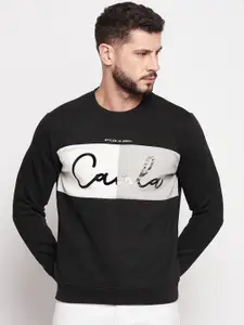 CAMLA Men Black Printed Sweatshirt