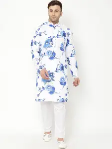 Hangup Men Printed Kurta with Pyjama