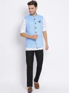 Hangup Men Printed Kurta with Pyjamas