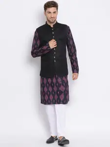 Hangup Men Printed Kurta with Pyjamas