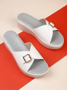 ICONICS Wedge with Buckles Sandal Heels