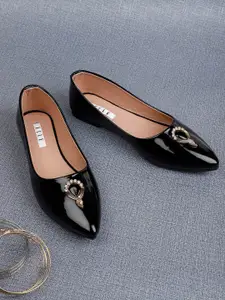 ELLE Women Black Ballerinas Flats