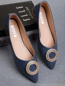 ELLE Women Blue Ballerinas Flats