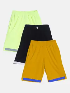 TINY HUG Boys Pack Of 3 High-Rise Outdoor Shorts