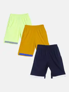 TINY HUG Boys Pack Of 3 High-Rise Outdoor Shorts