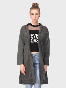 TEEMOODS Women Long Sleeves Longline Shrug