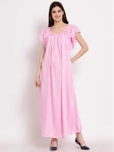 PATRORNA Pink Maxi Nightdress