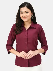 Akshatani Women Solid Comfort Semiformal Shirt