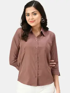 Akshatani Women Solid Comfort Semiformal Shirt