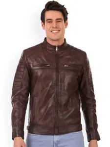Leather Retail Men Leather Outdoor Biker Jacket