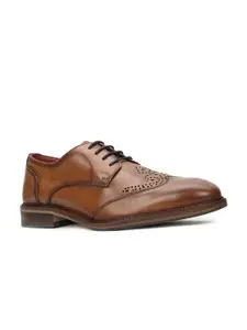 Hush Puppies Men Solid Formal Leather Brogues