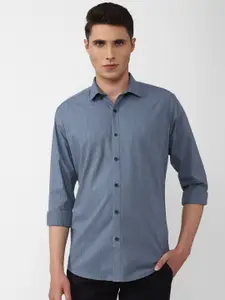 V Dot Men Slim Fit Printed Casual Shirt