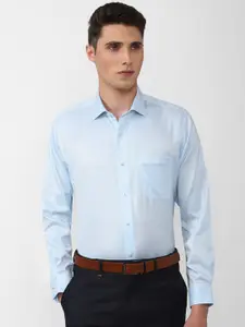 Van Heusen Men Textured Regular Fit Formal Shirt