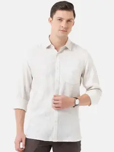 Linen Club Men Regular Fit Linen Sustainable Casual Shirt