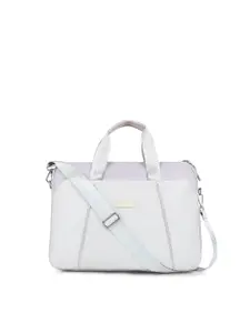 PROBUS Unisex Purple & White Laptop Bag
