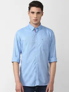 Van Heusen Sport Men Blue Slim Fit Casual Shirt