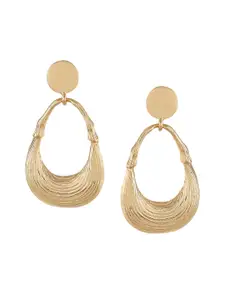 Kazo Gold Gold Plated Contemporary Drop Earrings