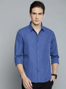 Harvard Solid Regular Fit Casual Shirt With Chest Pocket
