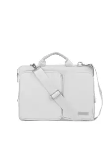 PROBUS Unisex Silver-Toned & Silver-Toned Laptop Bag