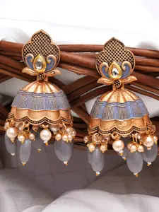 KARATCART  Contemporary Jhumkas Earrings