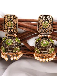 KARATCART  Contemporary Jhumkas Earrings