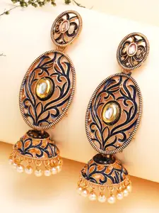 KARATCART  Contemporary Jhumkas Earrings