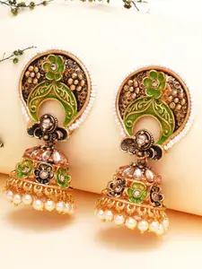 KARATCART Contemporary Jhumkas Earrings