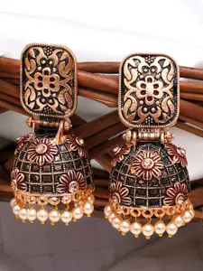 KARATCART Contemporary Jhumkas Earrings