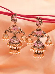 KARATCART Contemporary Jhumkas Earrings