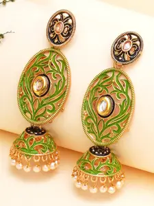 KARATCART Contemporary Jhumkas Earrings