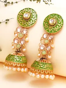 KARATCART Contemporary Jhumkas Earrings