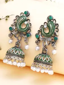KARATCART Contemporary Jhumkas Earrings