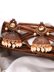 KARATCART Contemporary Jhumkas Earrings