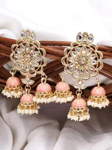 KARATCART Contemporary Jhumkas Earrings