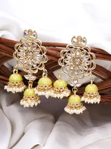 KARATCART Contemporary Jhumkas Earrings