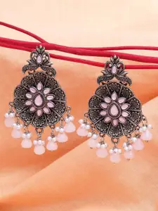 KARATCART Floral Drop Earrings