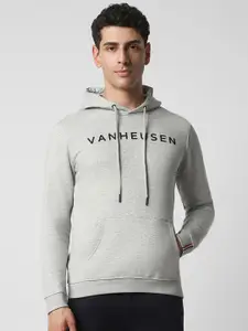 Van Heusen Sport Men Printed Long Sleeves Hooded Sweatshirt