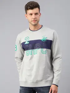 Beverly Hills Polo Club Men Printed Cotton Sweatshirt