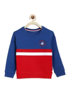 Beverly Hills Polo Club Boys Colorblocked Cotton Sweatshirt