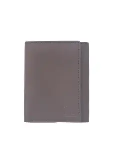 Kara Men Solid Leather Three Fold Wallet