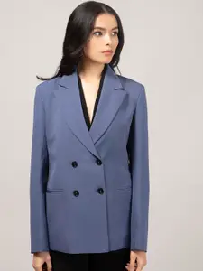 20Dresses Women Solid Comfort-Fit Double Breasted Blazer