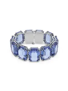SWAROVSKI Women  Crystals Rhodium-Plated Cuff Bracelet