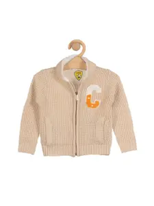 Lil Lollipop Girls Cable Knit Pullover with Zip Detail