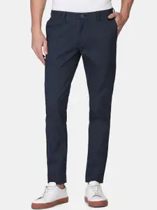 Blackberrys Men Mid Rise Skinny Fit Cotton Trousers