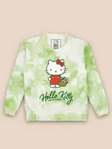 Kids Ville Girls Pull Over Hello Kitty Printed Dyed Sweatshirt