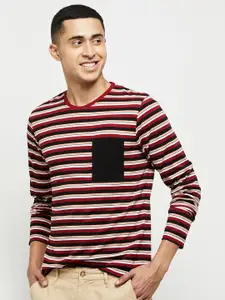 max Men Striped T-shirt