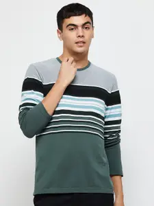 max Men Striped T-shirt