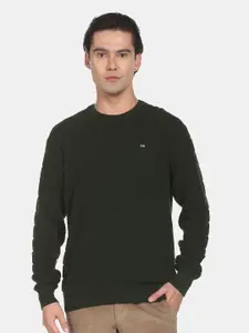 Arrow Sport Men Ribbed Long Sleeves Pullover