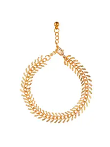 Efulgenz Women Gold-Plated Link Bracelet