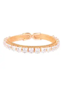 Efulgenz Women Crystals Gold-Plated Wraparound Bracelet